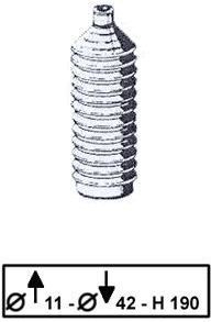 Gofruotoji membrana, vairavimas TRW JBE189