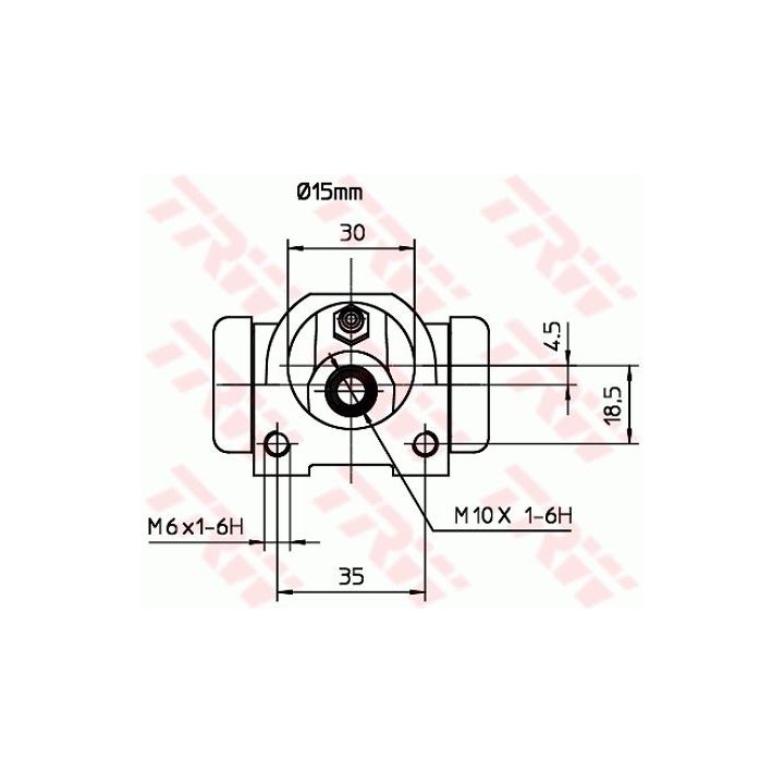 Rato stabdžių cilindras TRW BWB104