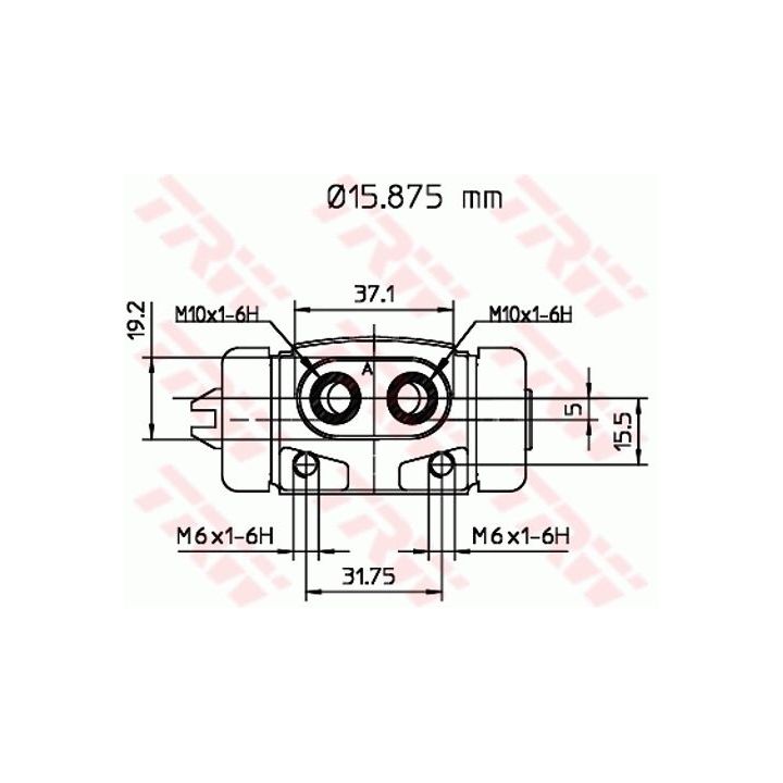 Rato stabdžių cilindras TRW BWB144