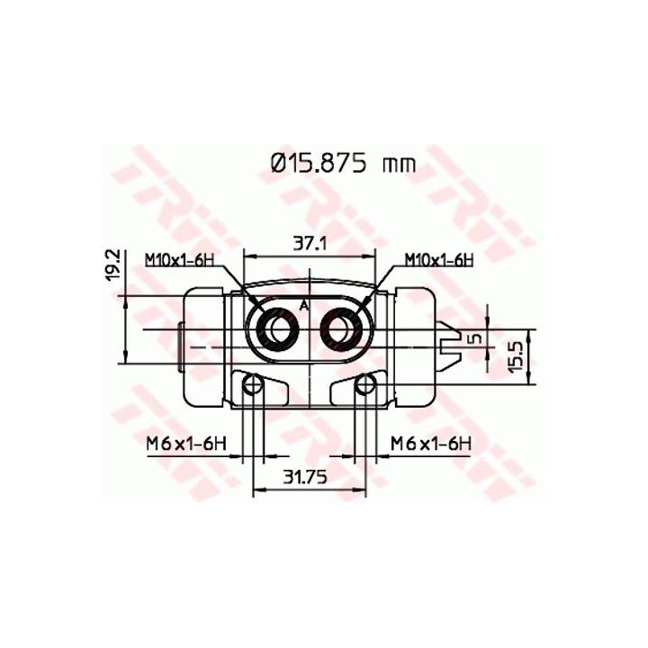 Rato stabdžių cilindras TRW BWB145