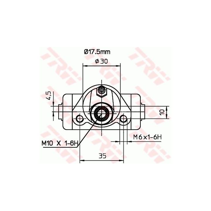Rato stabdžių cilindras TRW BWC153