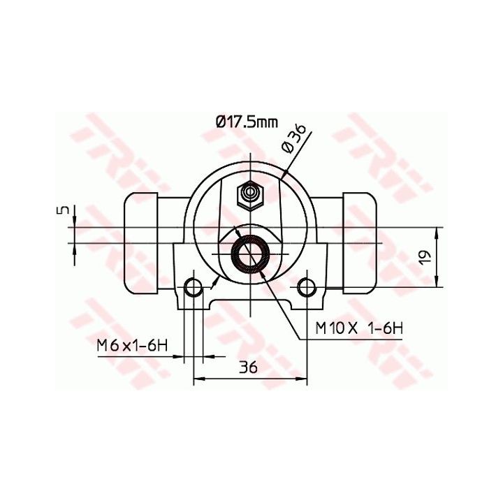 Rato stabdžių cilindras TRW BWC156