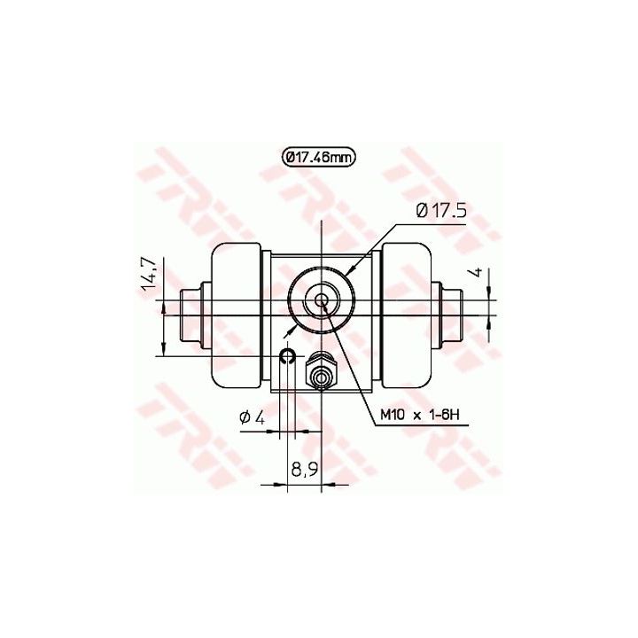 Rato stabdžių cilindras TRW BWC164