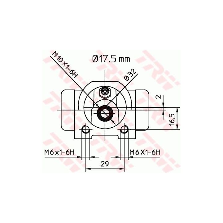 Rato stabdžių cilindras TRW BWC227