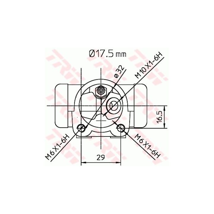 Rato stabdžių cilindras TRW BWC248