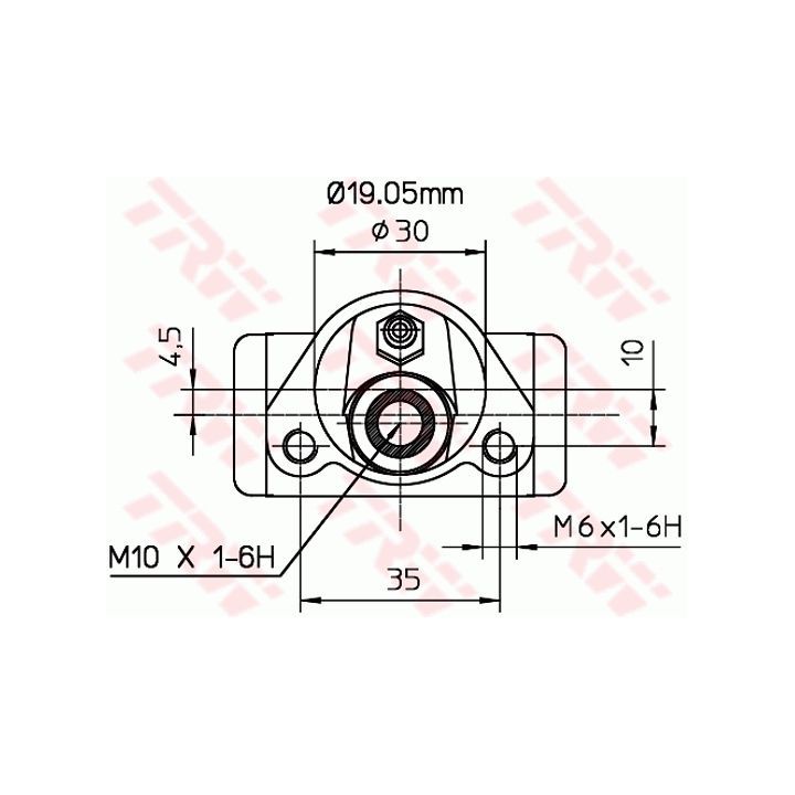 Rato stabdžių cilindras TRW BWD110