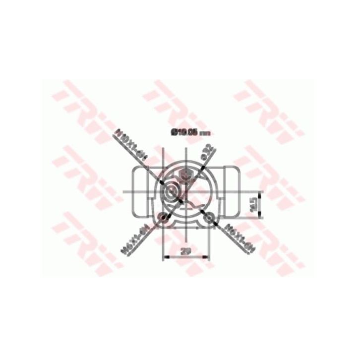 Rato stabdžių cilindras TRW BWD132