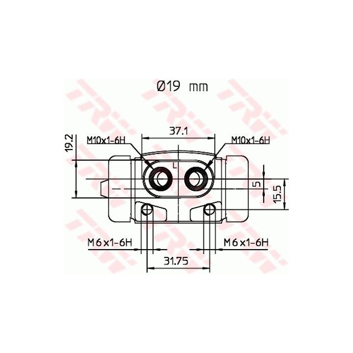 Rato stabdžių cilindras TRW BWD188