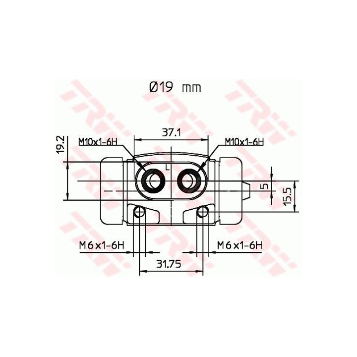 Rato stabdžių cilindras TRW BWD189