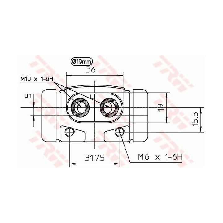 Rato stabdžių cilindras TRW BWD195
