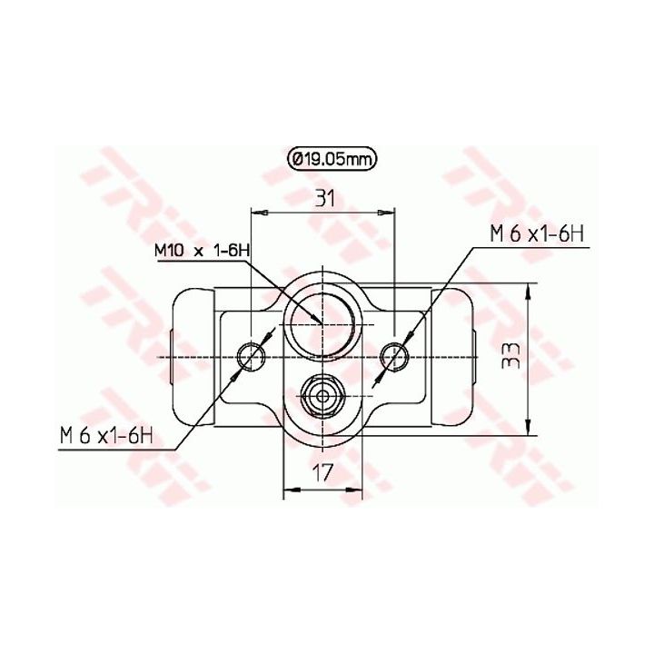 Rato stabdžių cilindras TRW BWD229
