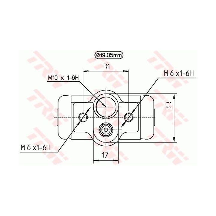Rato stabdžių cilindras TRW BWD230