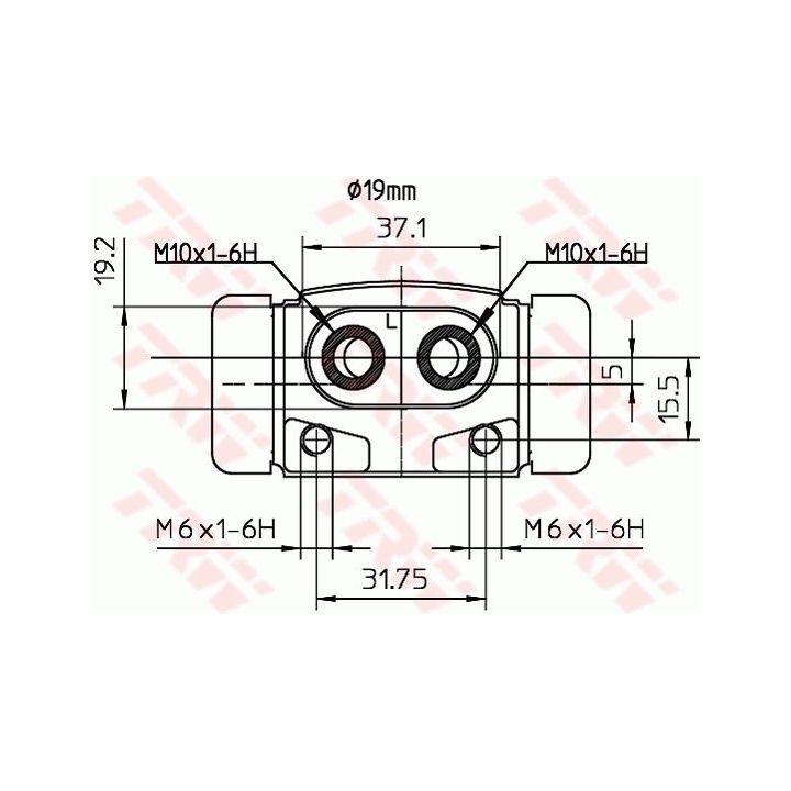 Rato stabdžių cilindras TRW BWD293