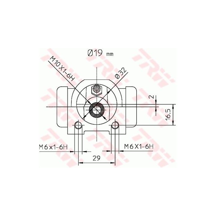 Rato stabdžių cilindras TRW BWD302