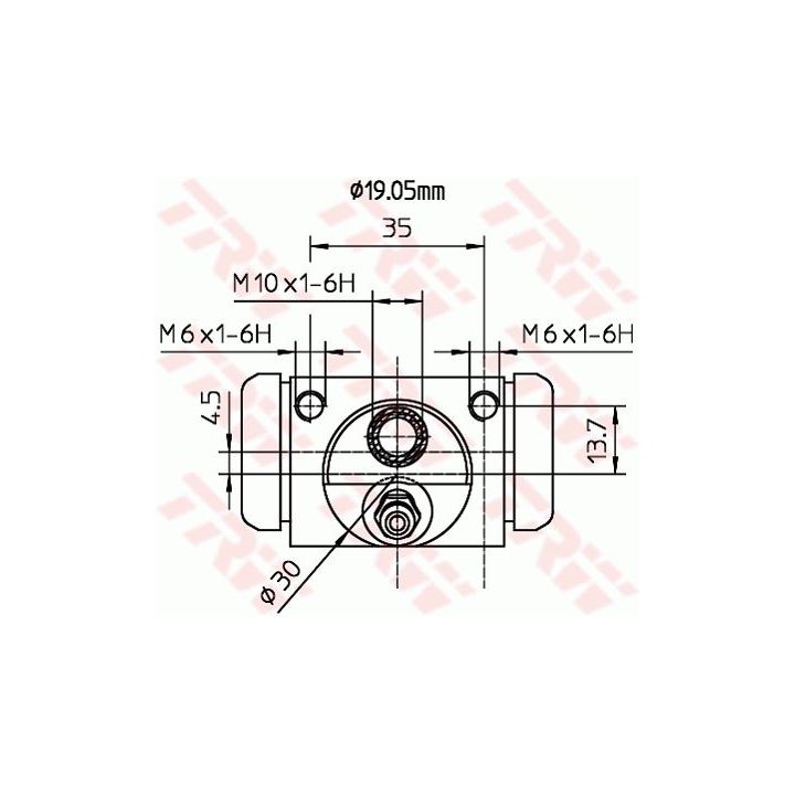 Rato stabdžių cilindras TRW BWD314