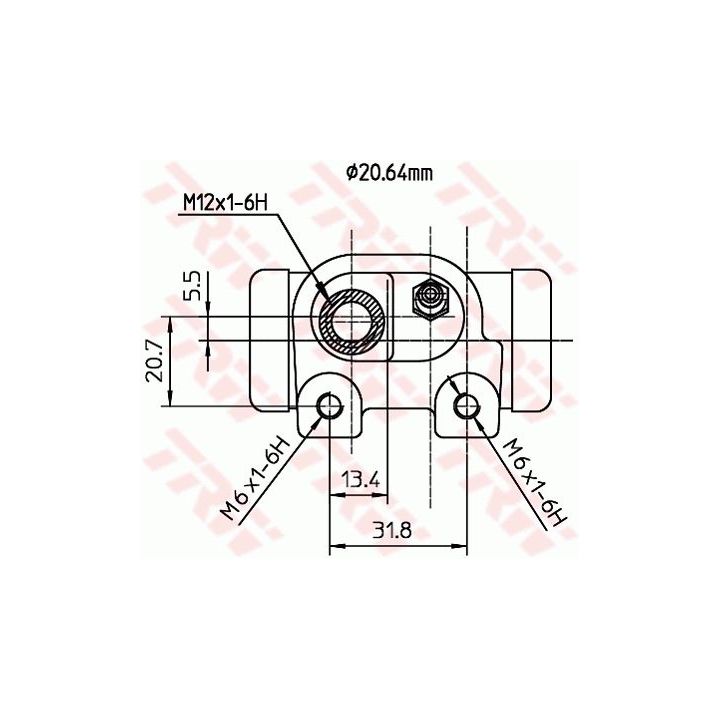 Rato stabdžių cilindras TRW BWF125