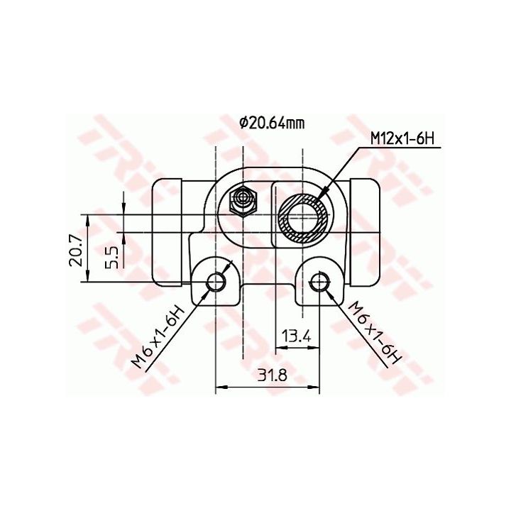 Rato stabdžių cilindras TRW BWF126