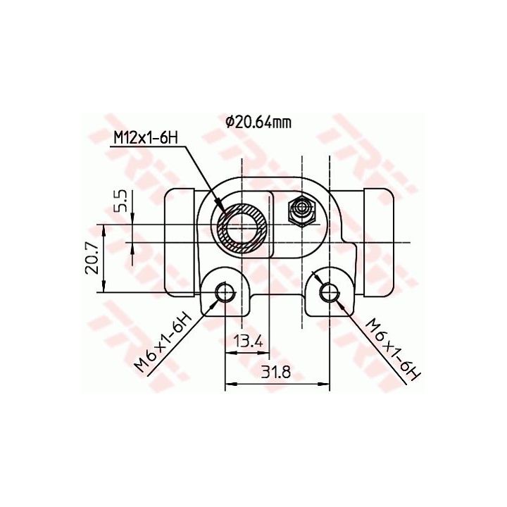 Rato stabdžių cilindras TRW BWF127