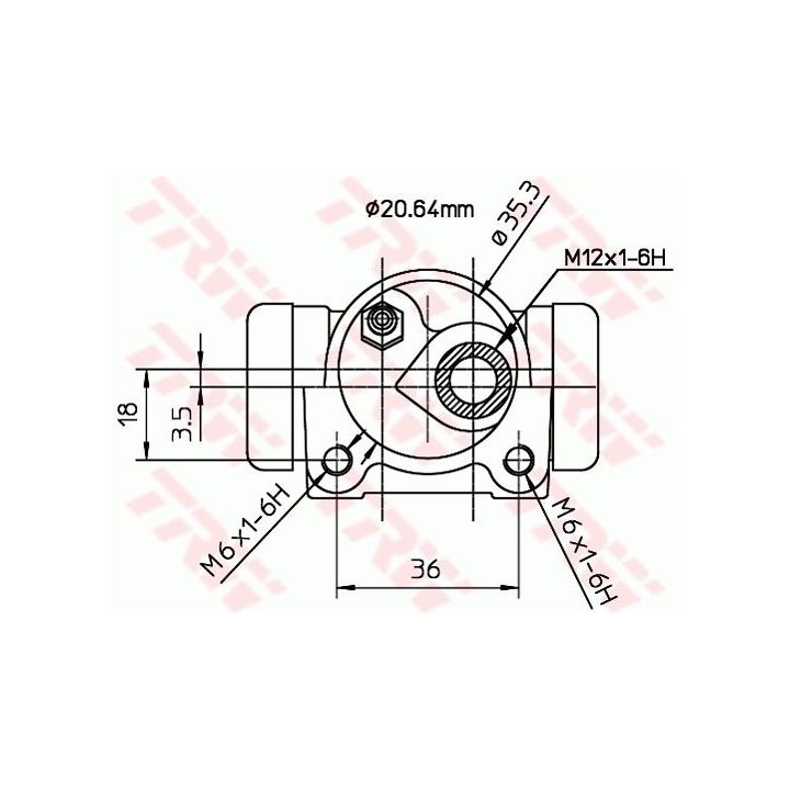 Rato stabdžių cilindras TRW BWF167