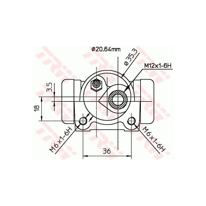 Rato stabdžių cilindras TRW BWF169