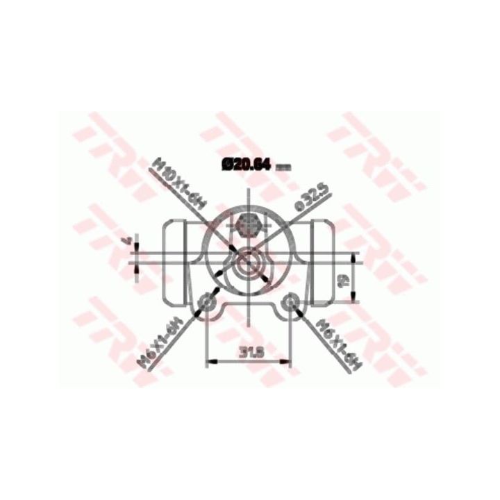 Rato stabdžių cilindras TRW BWF252