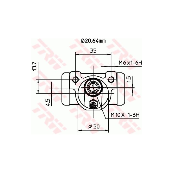 Rato stabdžių cilindras TRW BWF262