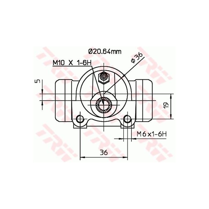 Rato stabdžių cilindras TRW BWF279