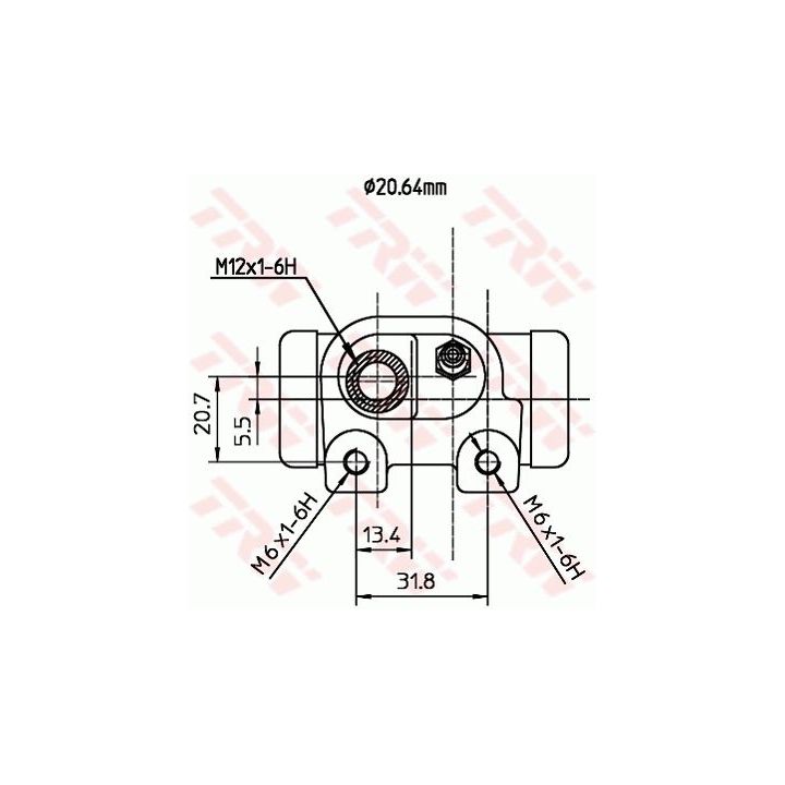 Rato stabdžių cilindras TRW BWF287