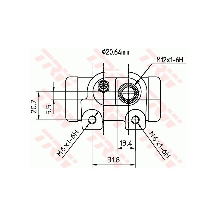 Rato stabdžių cilindras TRW BWF288