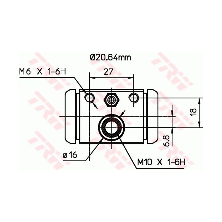 Rato stabdžių cilindras TRW BWF307