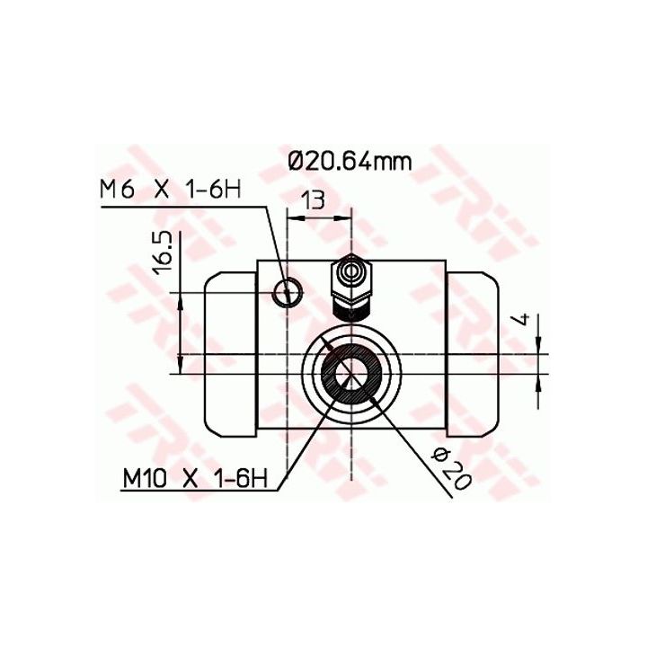 Rato stabdžių cilindras TRW BWF312