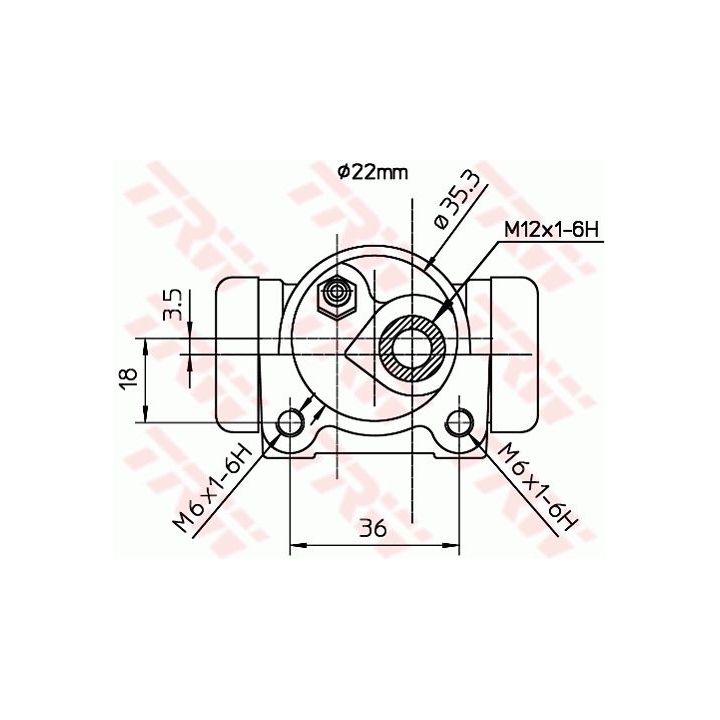 Rato stabdžių cilindras TRW BWH115
