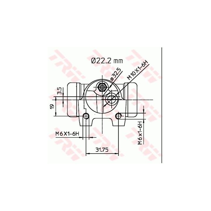 Rato stabdžių cilindras TRW BWH134