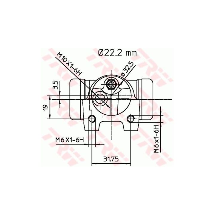 Rato stabdžių cilindras TRW BWH135