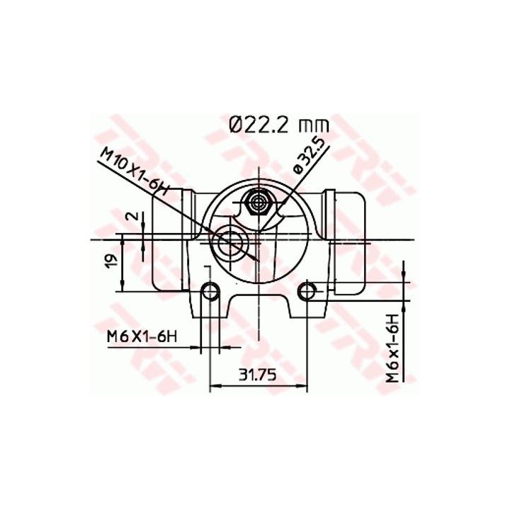 Rato stabdžių cilindras TRW BWH141