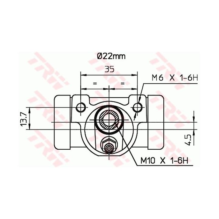 Rato stabdžių cilindras TRW BWH375