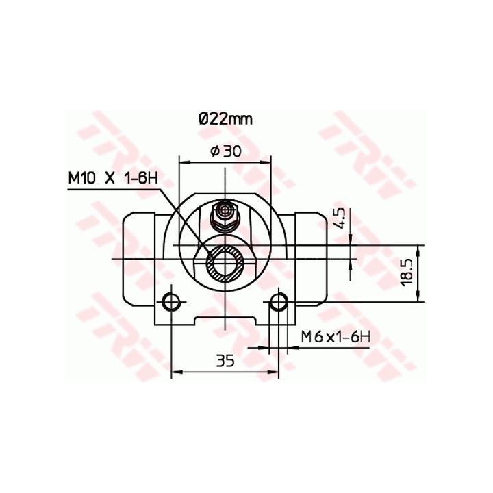 Rato stabdžių cilindras TRW BWH376