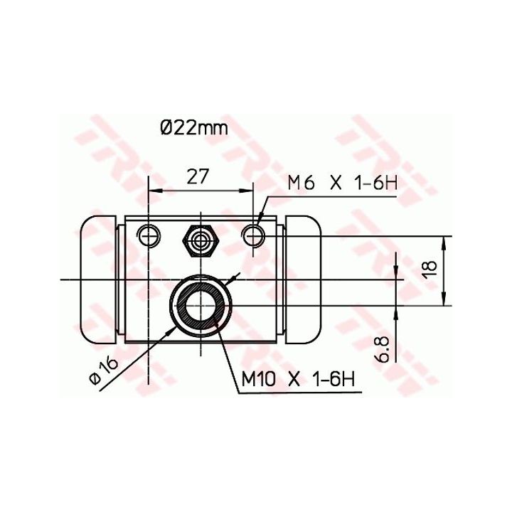 Rato stabdžių cilindras TRW BWH394