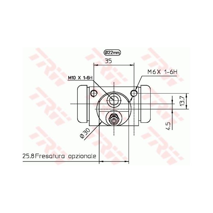 Rato stabdžių cilindras TRW BWH402
