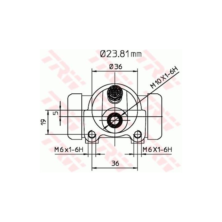 Rato stabdžių cilindras TRW BWK119