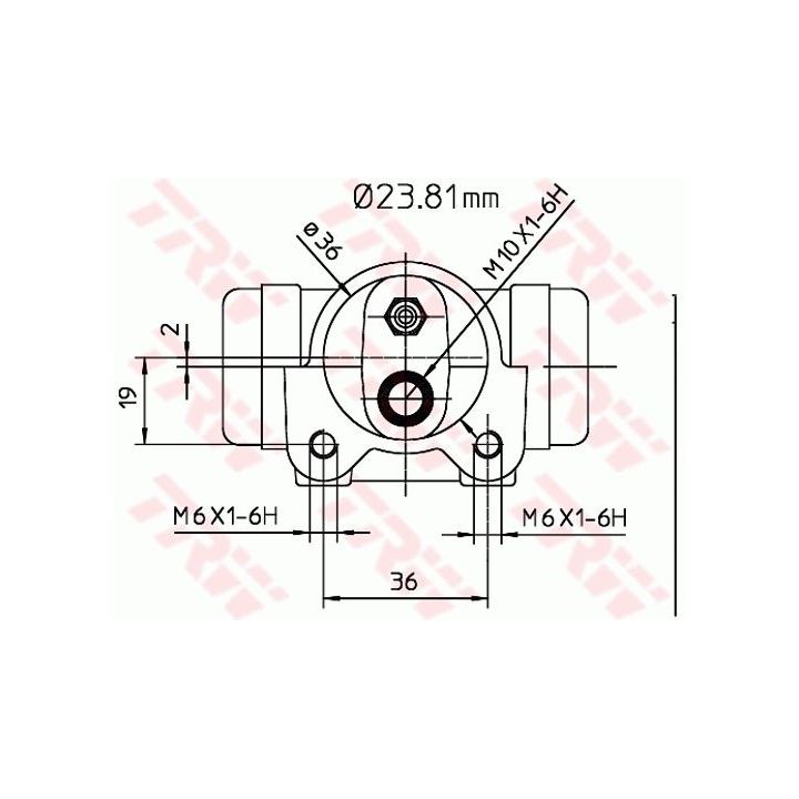 Rato stabdžių cilindras TRW BWK224