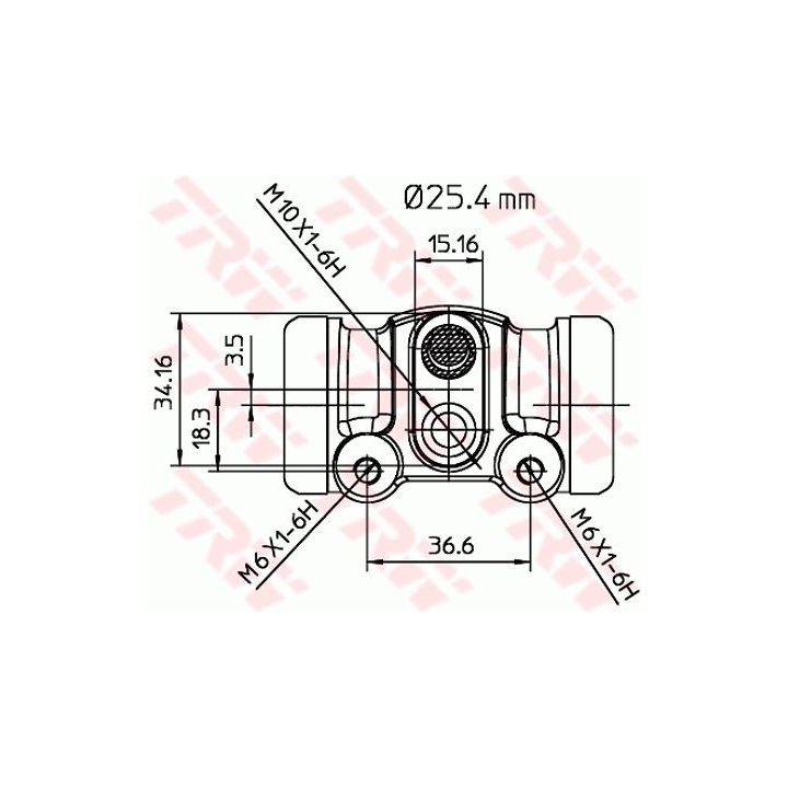 Rato stabdžių cilindras TRW BWL111