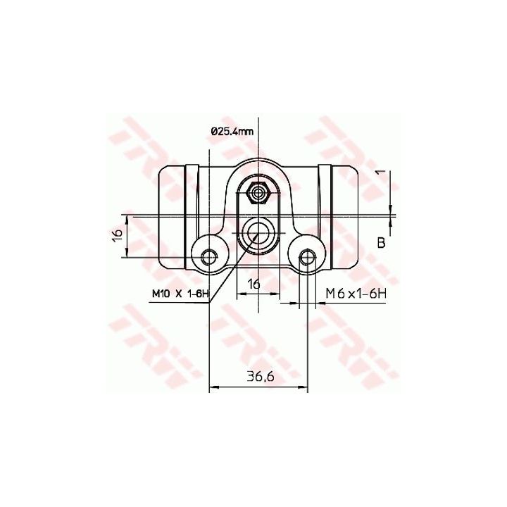 Rato stabdžių cilindras TRW BWL112