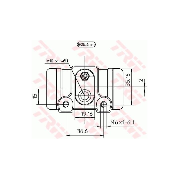 Rato stabdžių cilindras TRW BWL201