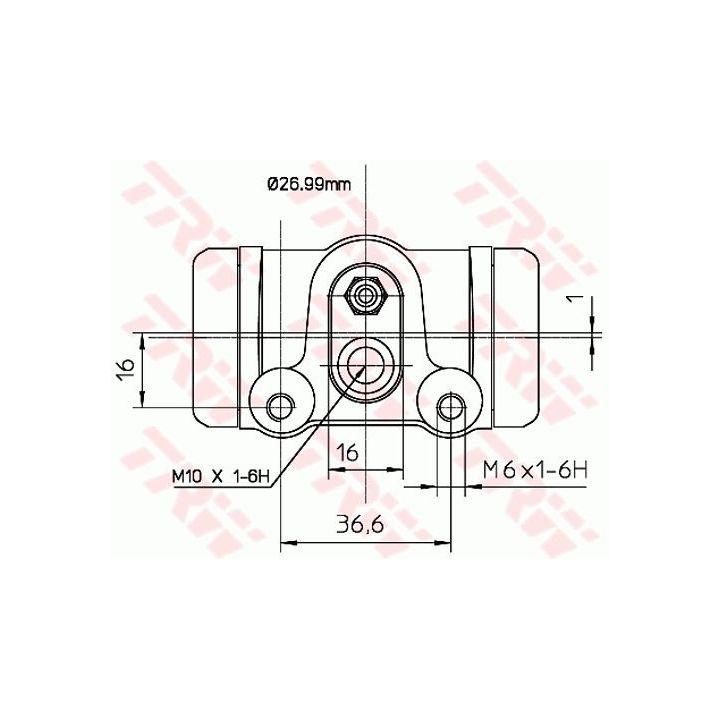 Rato stabdžių cilindras TRW BWN103