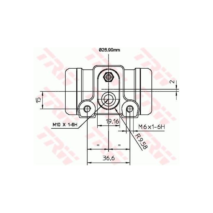 Rato stabdžių cilindras TRW BWN240