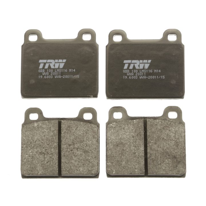 Stabdžių trinkelių rinkinys, diskinis stabdys TRW GDB100