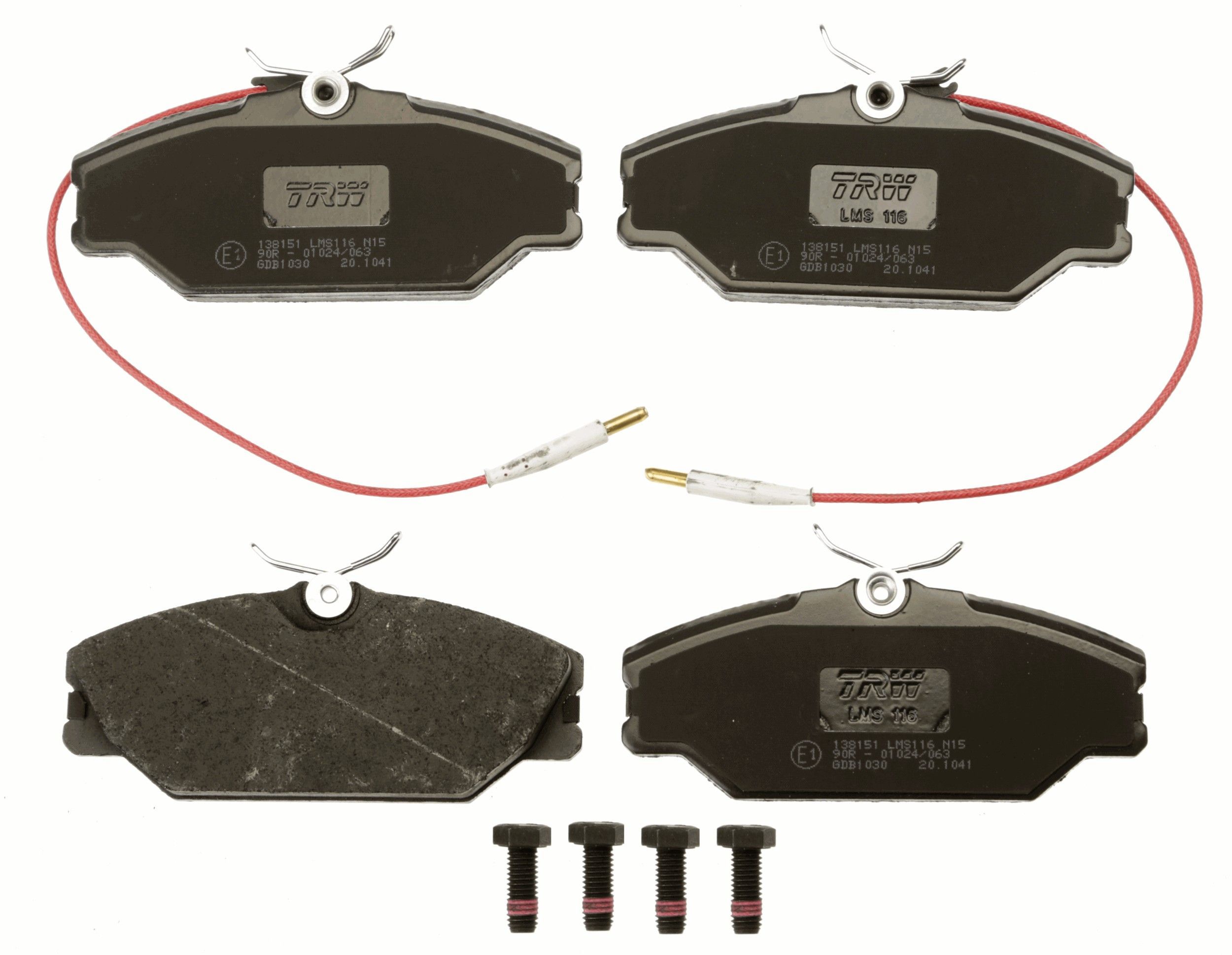 Stabdžių trinkelių rinkinys, diskinis stabdys TRW GDB1030
