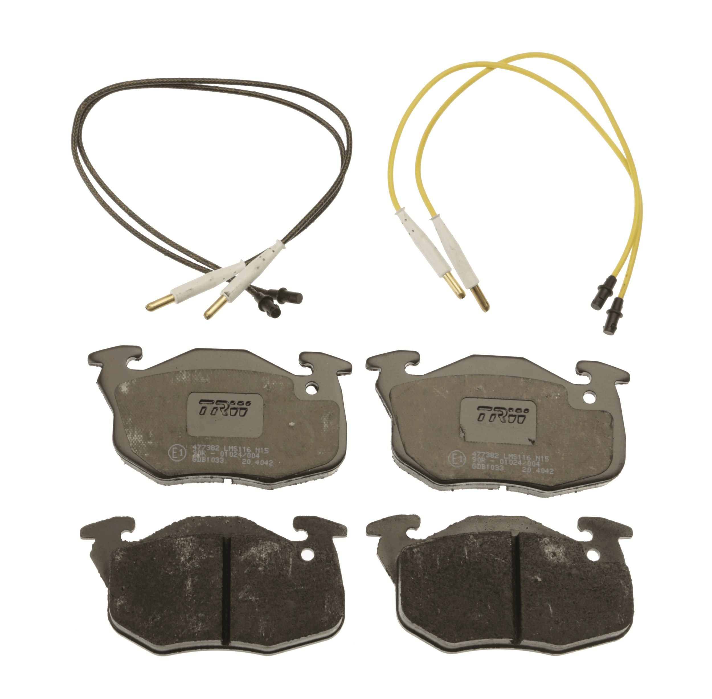 Stabdžių trinkelių rinkinys, diskinis stabdys TRW GDB1033