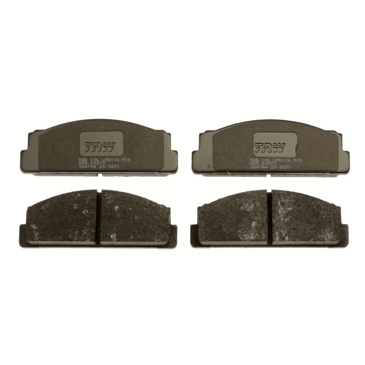 Stabdžių trinkelių rinkinys, diskinis stabdys TRW GDB106